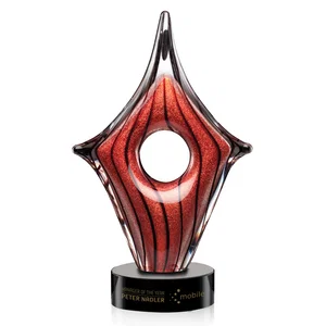 Custom Hand-Blown Rialto Award for Outstanding Performance