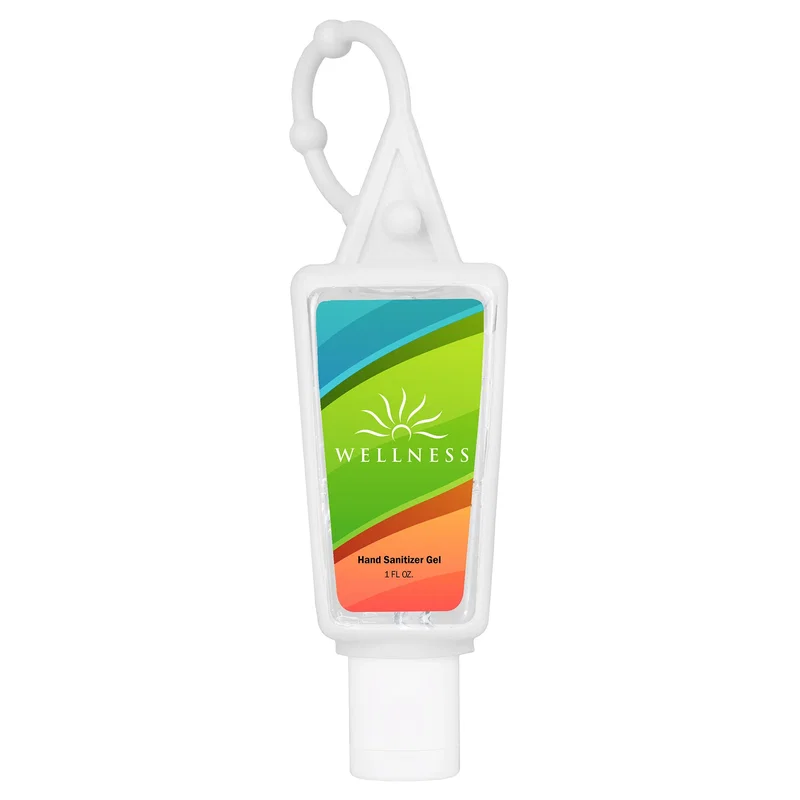 Hand Sanitizer Gel: 1 oz Bottle with Carabiner — view 6