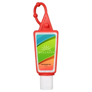 Hand Sanitizer Gel: 1 Oz Bottle With Carabiner