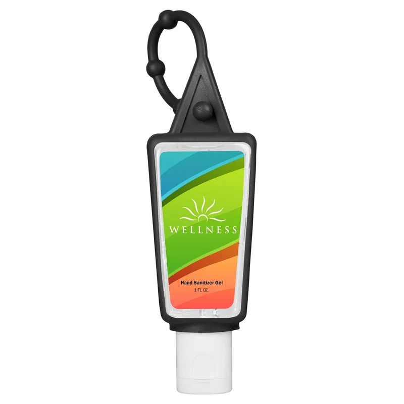 Hand Sanitizer Gel: 1 oz Bottle with Carabiner — view 9