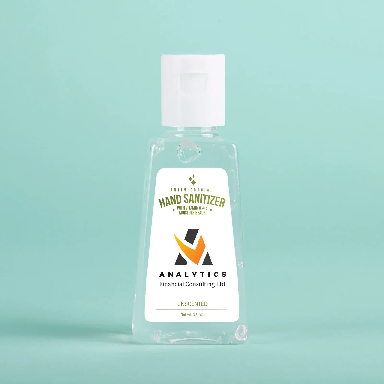 Hand Sanitizer Gel: 1 oz Triangle Bottle