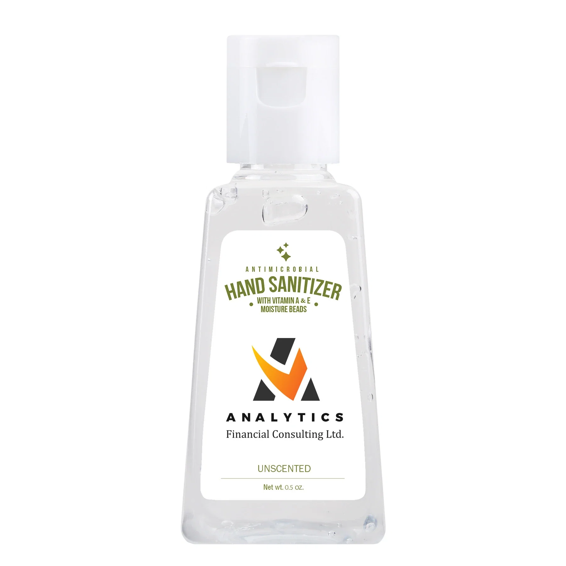 Hand Sanitizer Gel: 1 oz Triangle Bottle — view 3