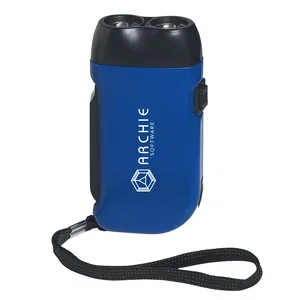 Logo Hand Squeeze Flashlight 