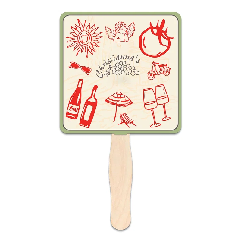 Back of the mini fan with a plain printable surface