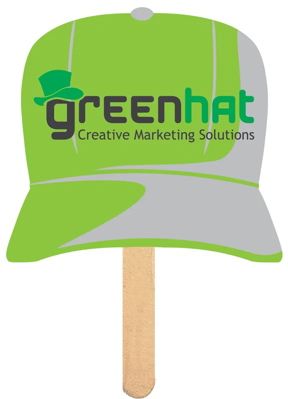 Sports themed hand fan for giveaways at games
