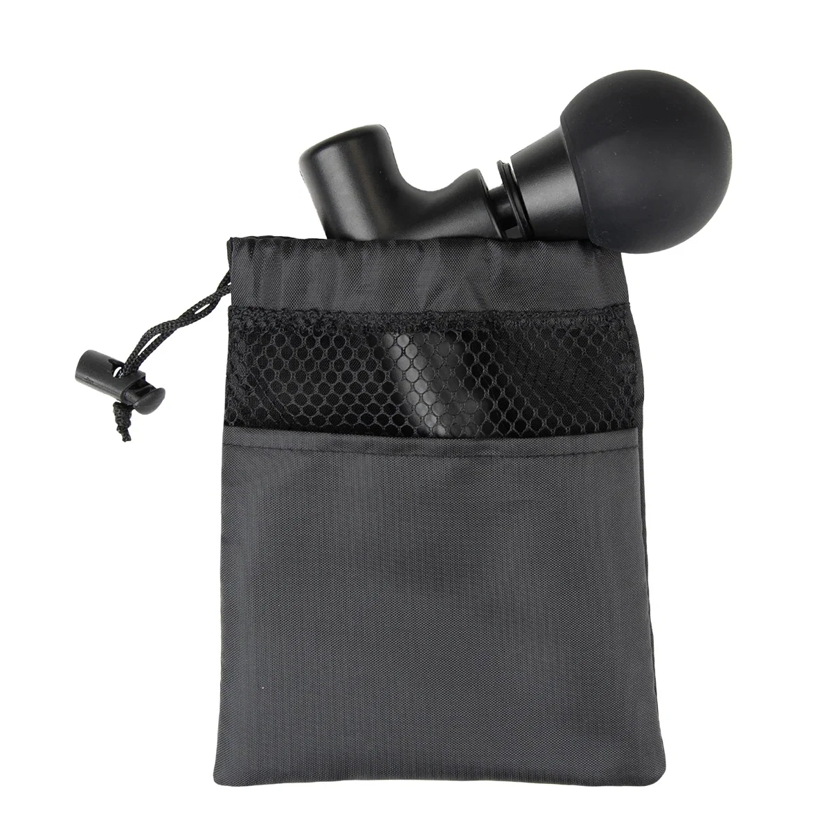 Top-down look at the black massager