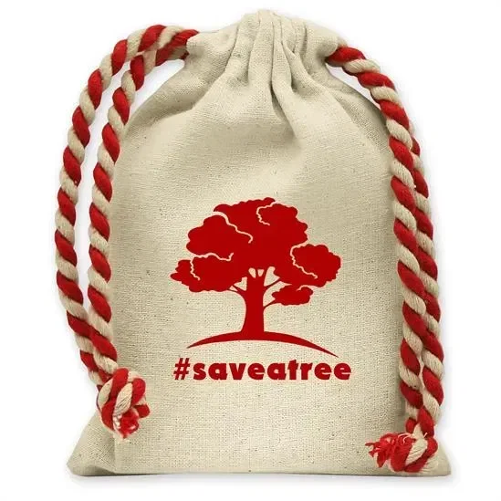 Handy Canvas Drawstring Pouch — view 2
