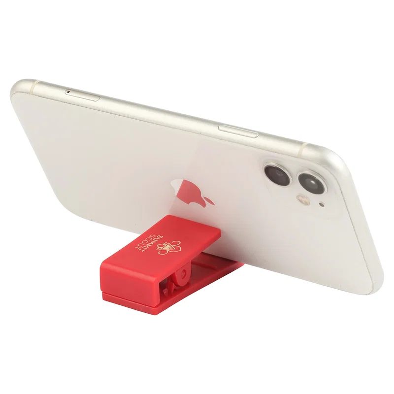 Back view of the custom Handy Clip showing the clip hinge