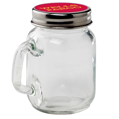 Handy Mini Glass Mason Jar with Handle — view 2