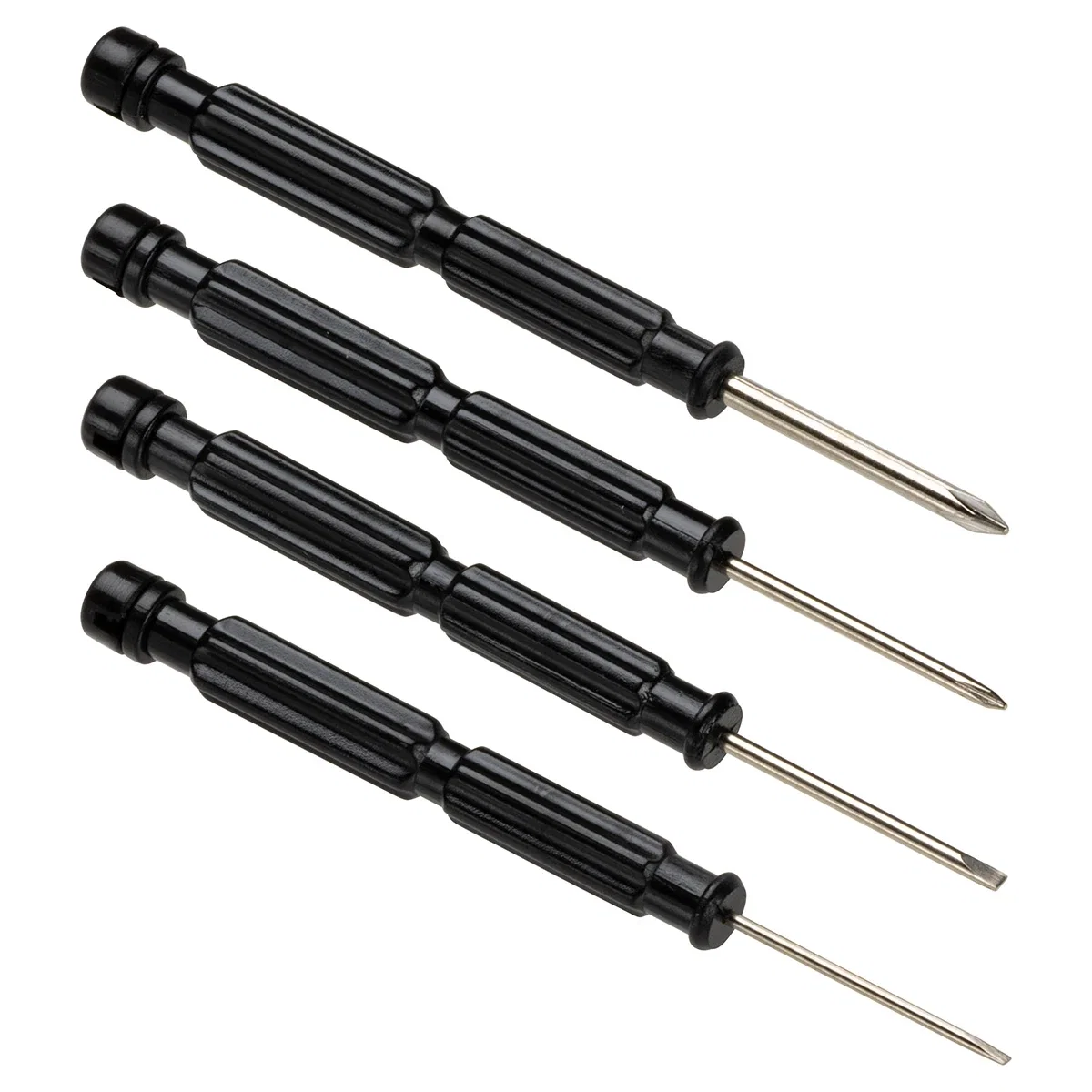 Handyman Mini Screwdriver Set opened to show all four tools in the set