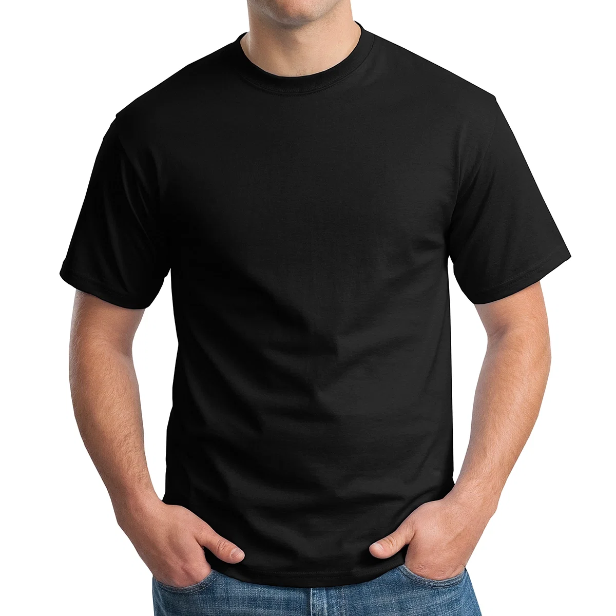 Back of the shirt laid flat, shoulders squared