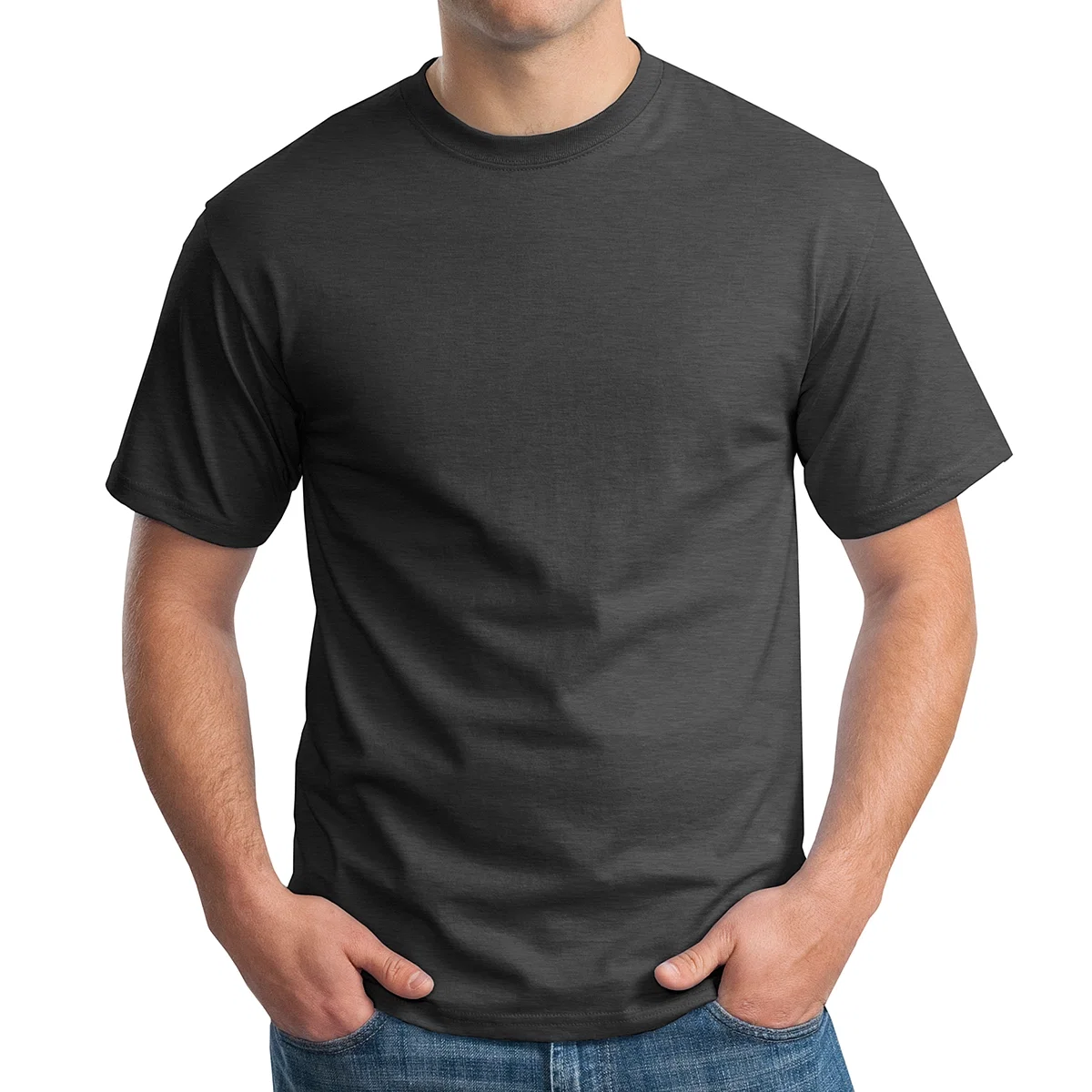 Ribbed collar detail at the neckline seam