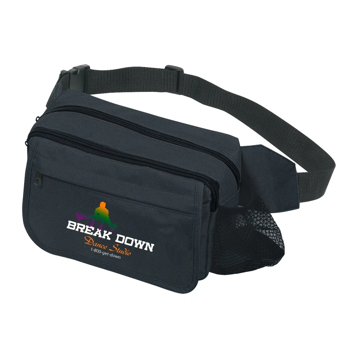 Rear panel of the compact hip bag