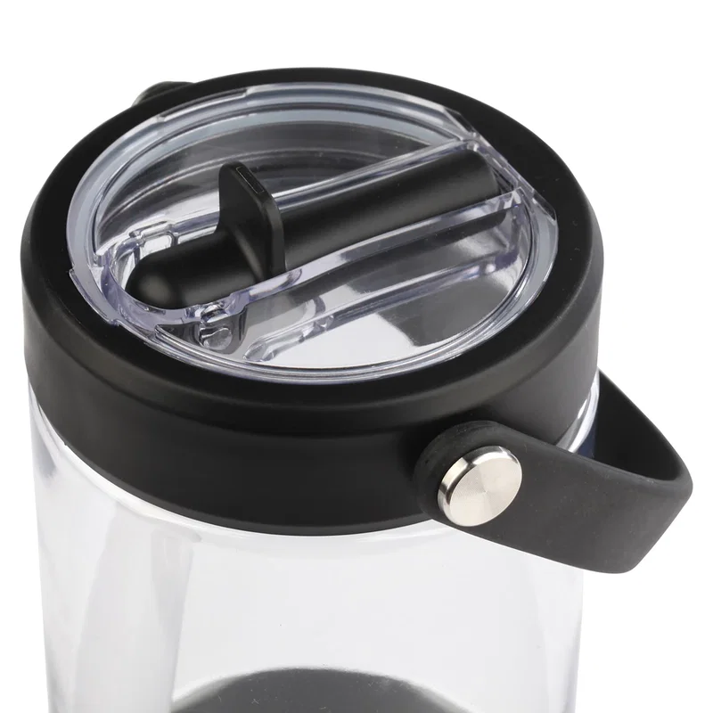 Custom Harbor Recycled Tumbler in use, branded tumbler on the go