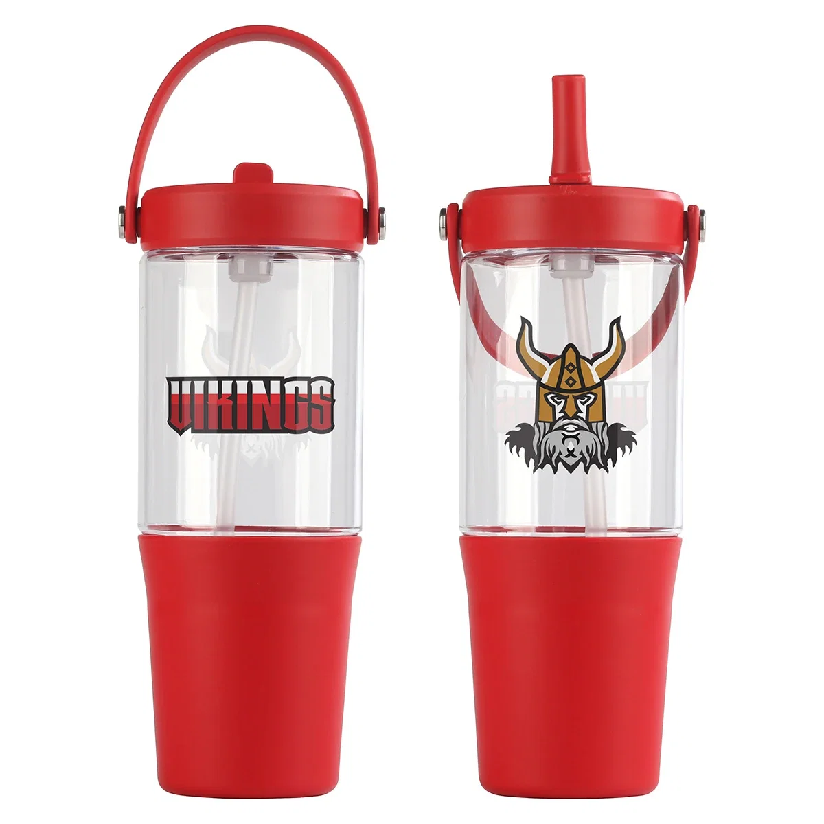 Close-up of the Harbor Tumbler's straw and lid detail
