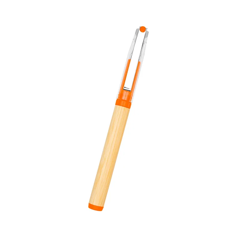 Gel writing tip shown extended from the nose