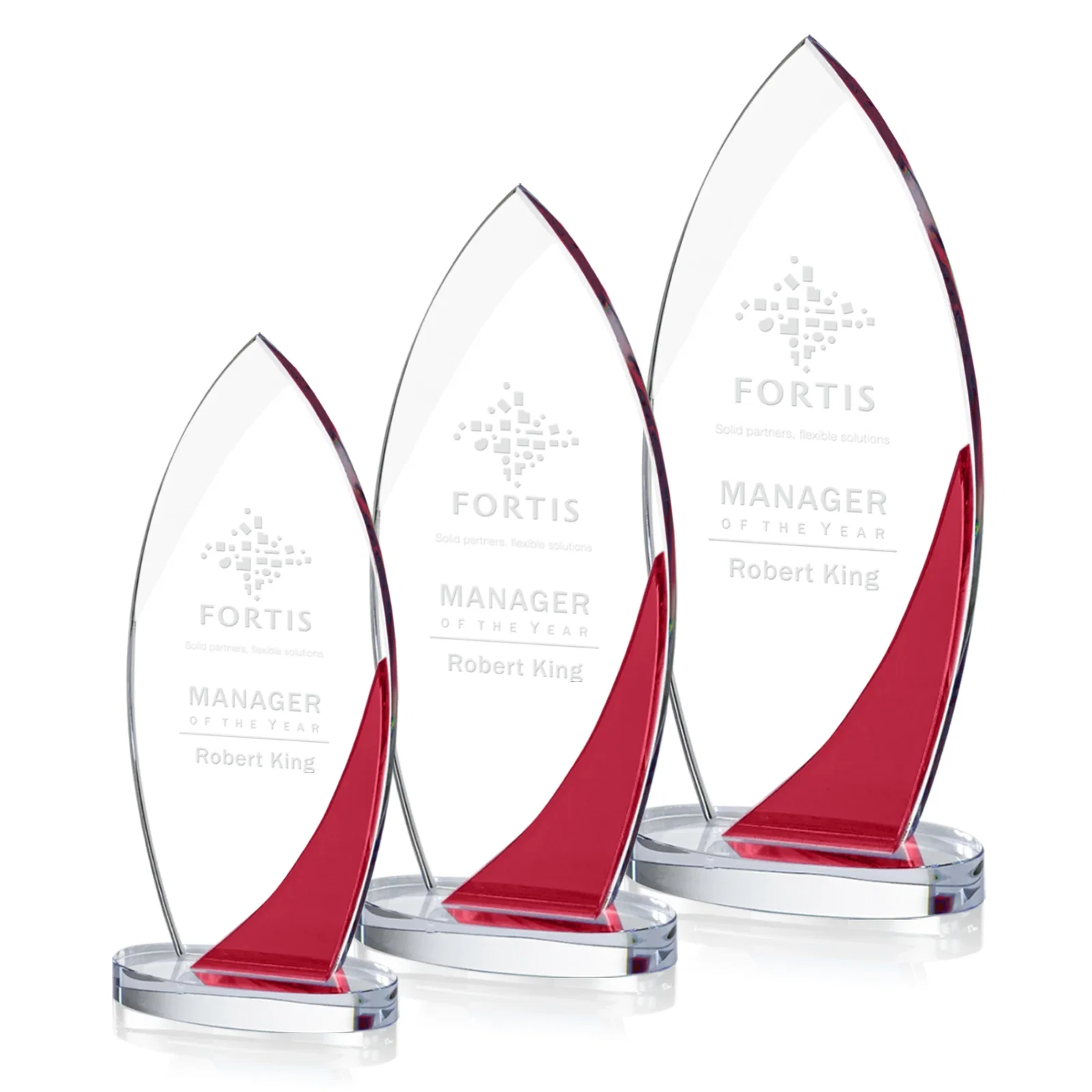 Custom Optical Crystal Arch Award, Surfboard Silhouette With Sapphire, awards for retirement presentations