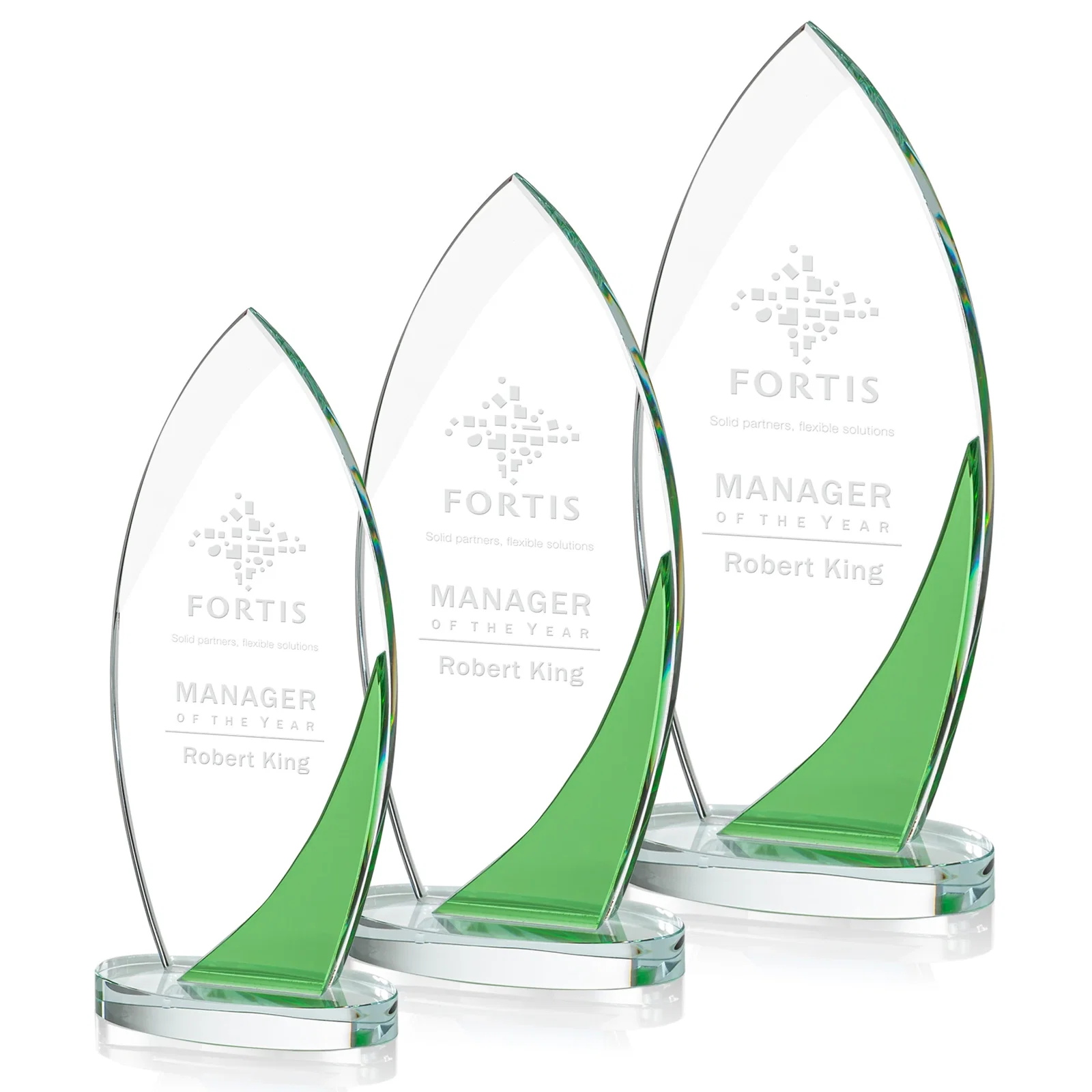 Custom Optical Crystal Arch Award, Surfboard Silhouette With Sapphire, awards for graduation ceremonies