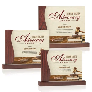 Acrylic Panel Award in Rosewood or White Frame