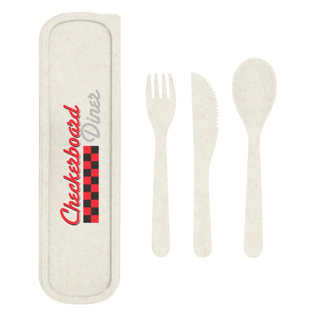 Box opened to show the cutlery inside