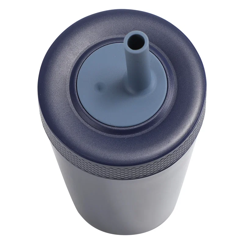 Top-down close-up of the Havana tumbler's lid and silicone straw opening