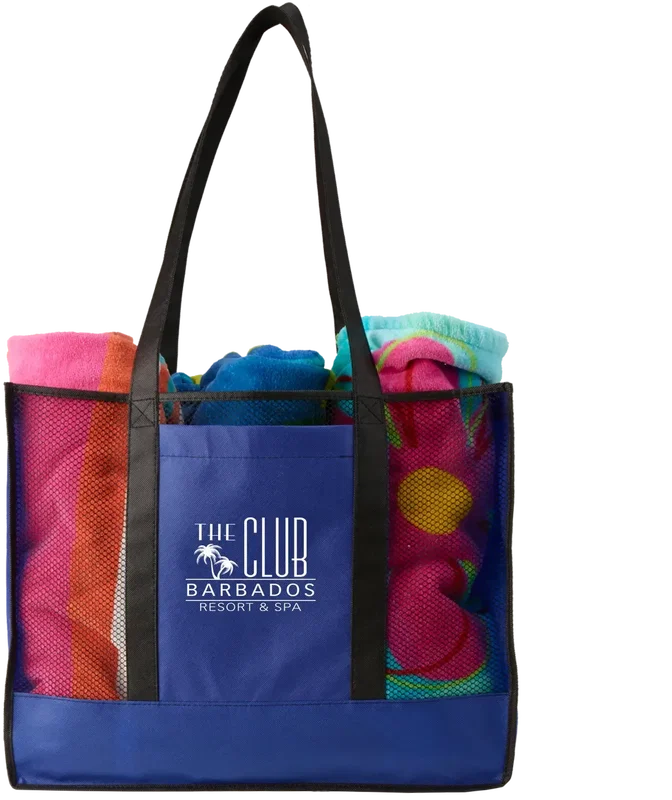 Custom Branded Non-Woven Beach Tote — view 3