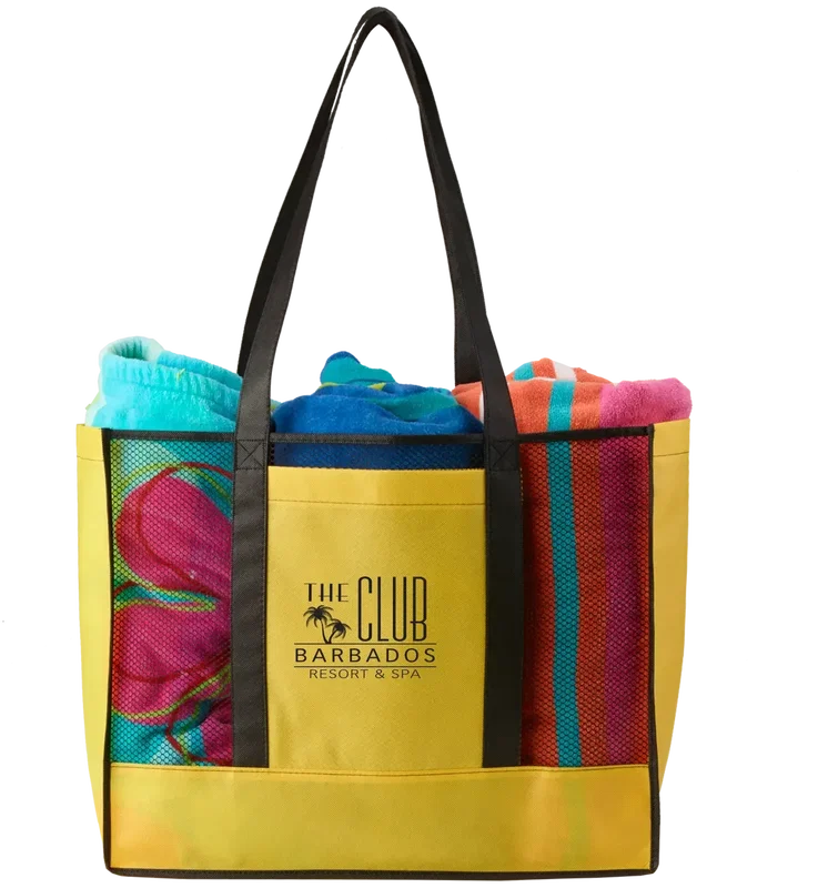Custom Branded Non-Woven Beach Tote — view 4