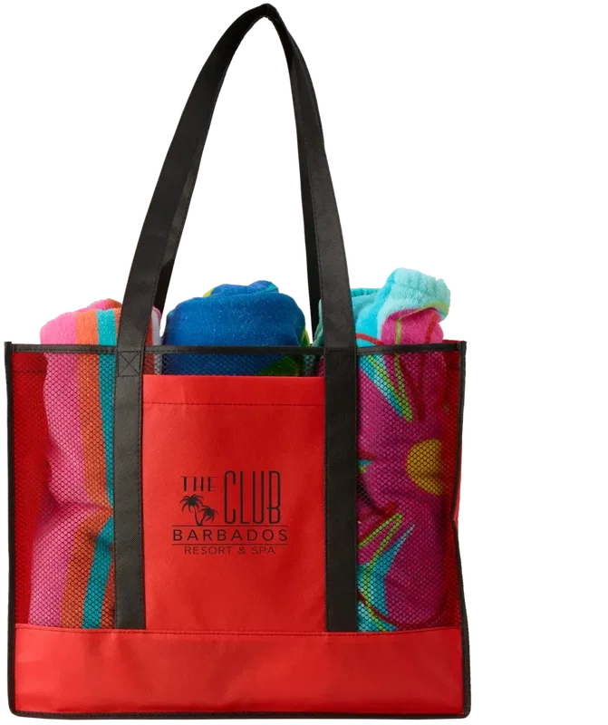 Custom Branded Non-Woven Beach Tote — view 5
