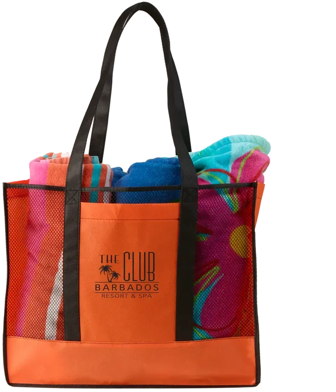 Custom Branded Non-Woven Beach Tote — view 6