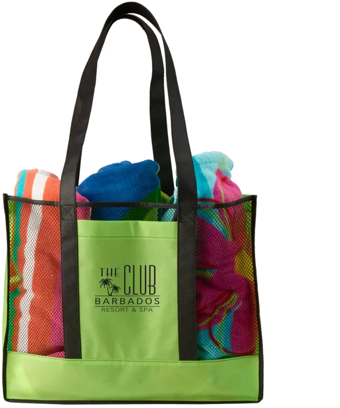 Custom Branded Non-Woven Beach Tote — view 7