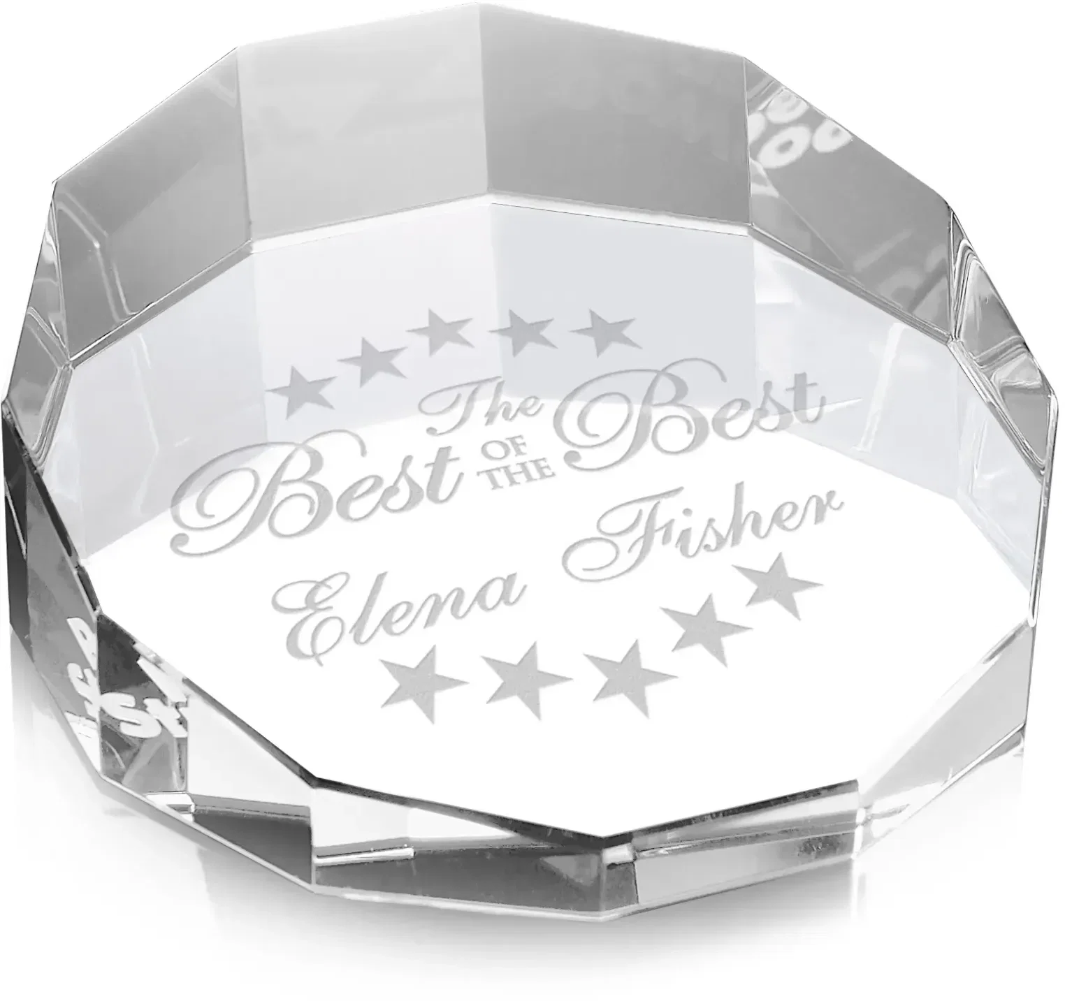 Havitur 3 Inch Optical Crystal Paperweight