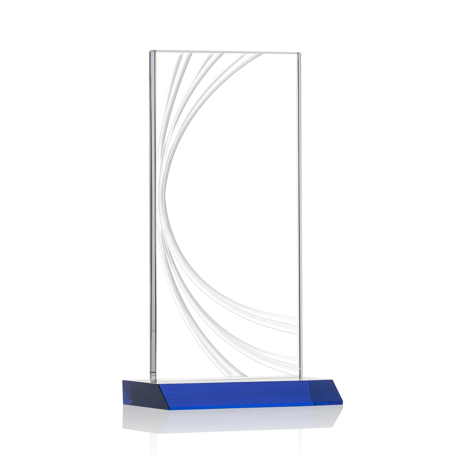Branded Starfire Crystal Panel Award With Liquid-Crystal Accent Lines, awards for donor appreciation