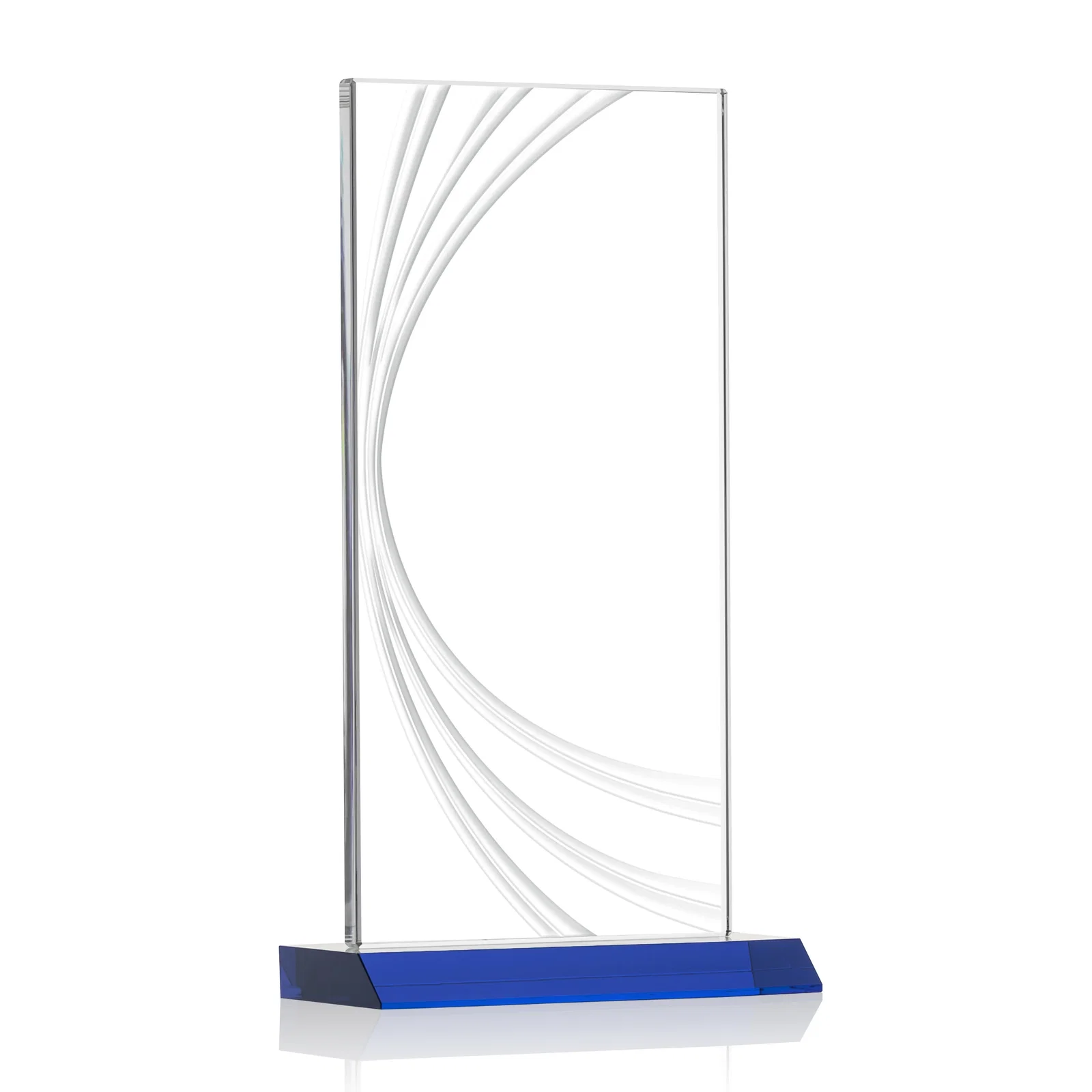 Branded Starfire Crystal Panel Award With Liquid-Crystal Accent Lines, awards for graduation ceremonies