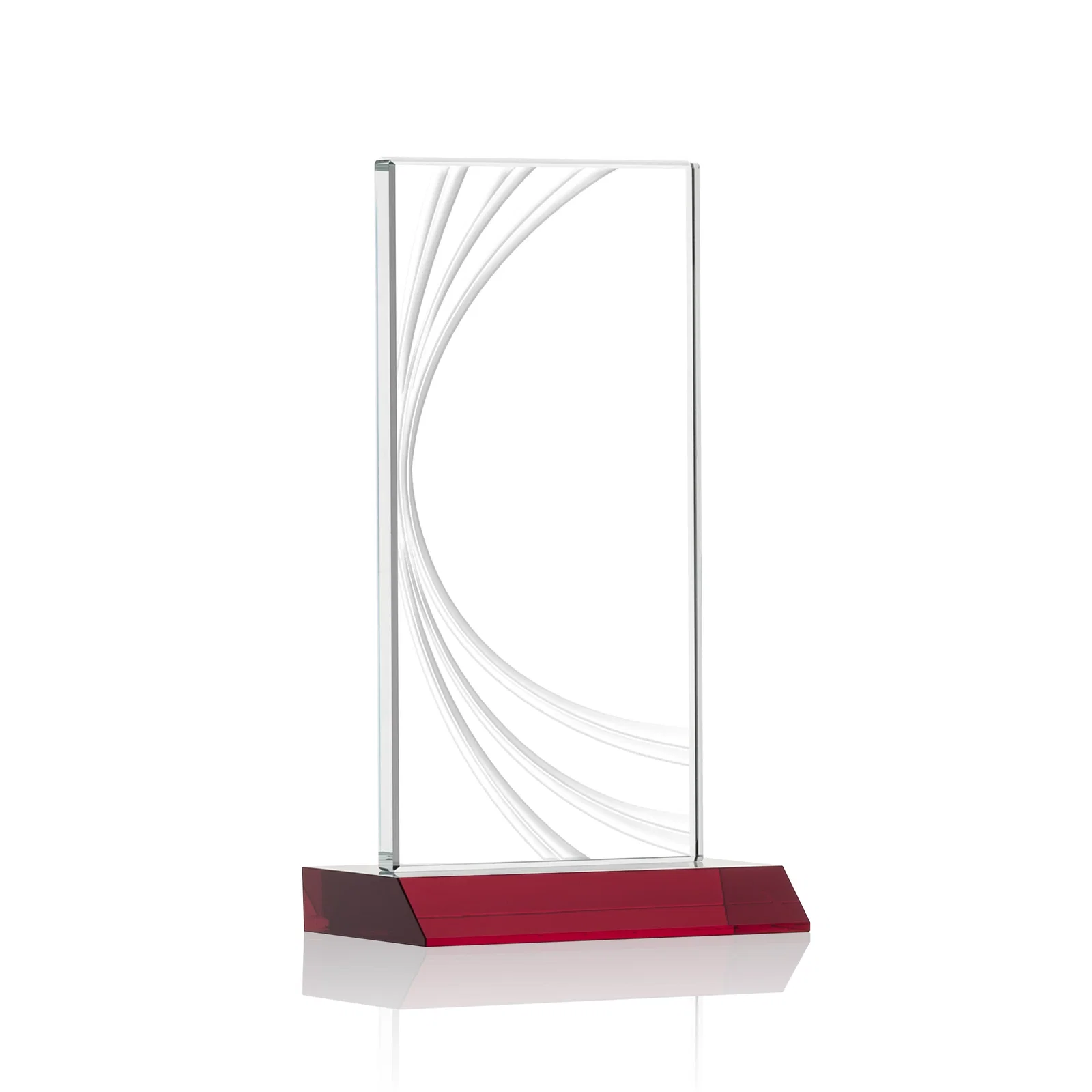 Branded Starfire Crystal Panel Award With Liquid-Crystal Accent Lines, awards for safety achievement programs