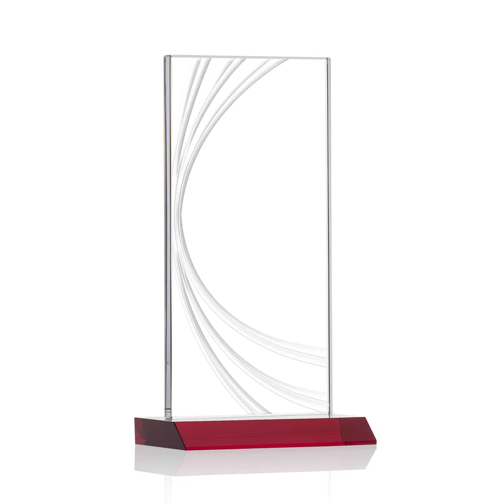 Branded Starfire Crystal Panel Award With Liquid-Crystal Accent Lines, awards for volunteer appreciation