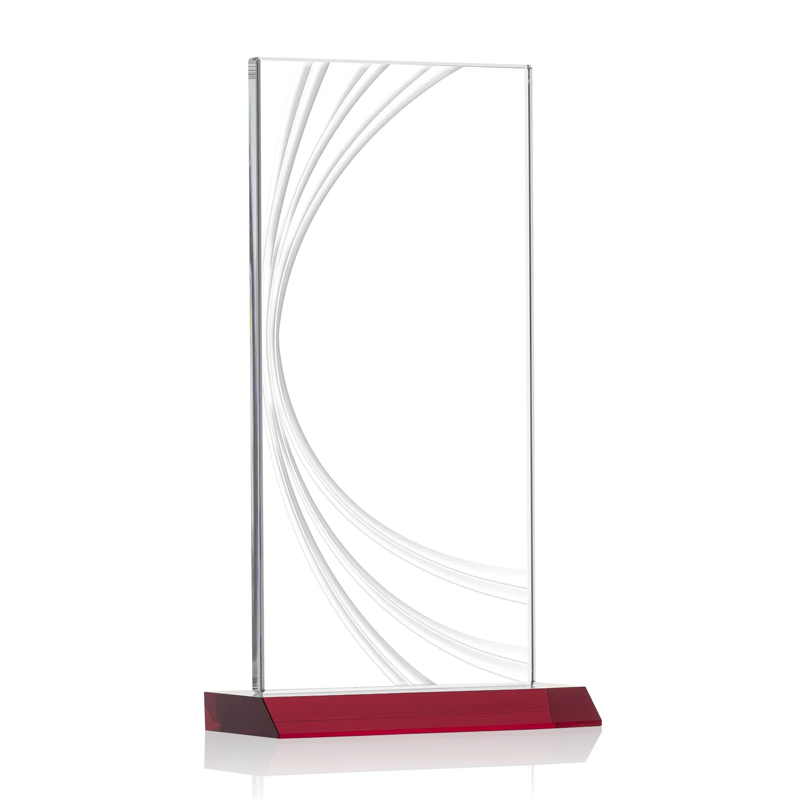 Branded Starfire Crystal Panel Award With Liquid-Crystal Accent Lines, awards for dealer and partner awards