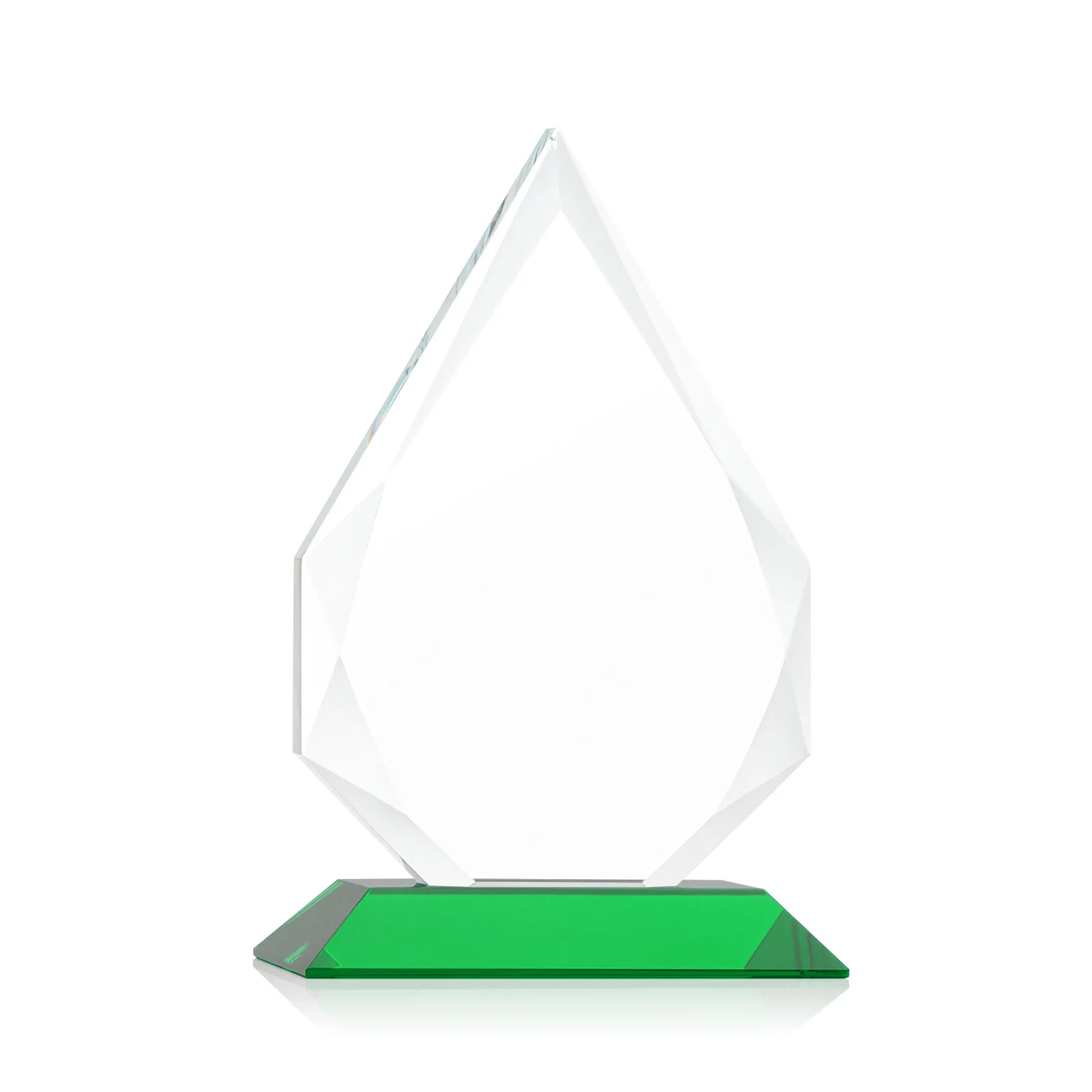 Personalized Starfire Crystal Peak Award With Facets Rising to a Point, with your logo for dealer and partner awards
