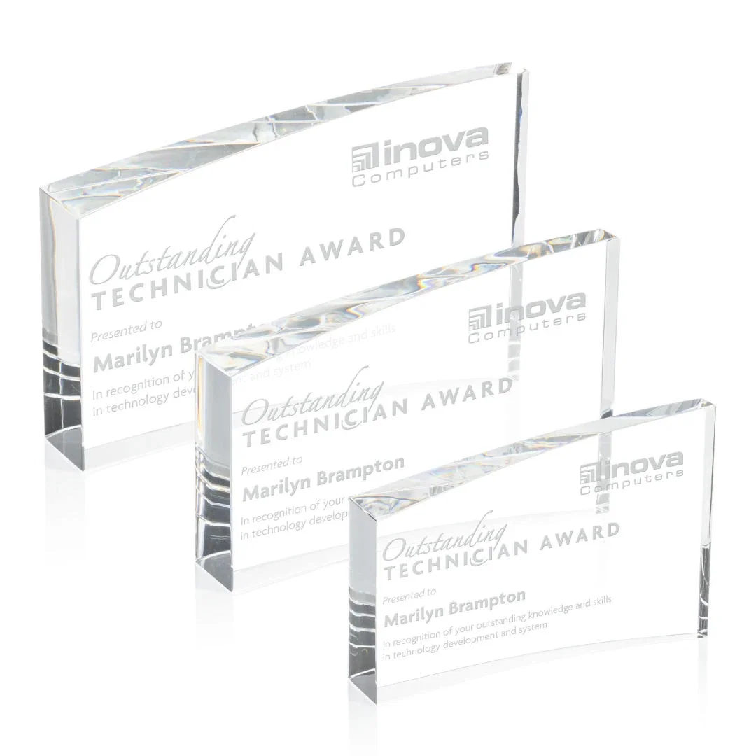 Custom Optical Crystal Hayes Award
