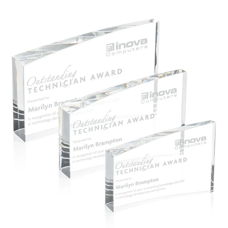 Custom Optical Crystal Hayes Award