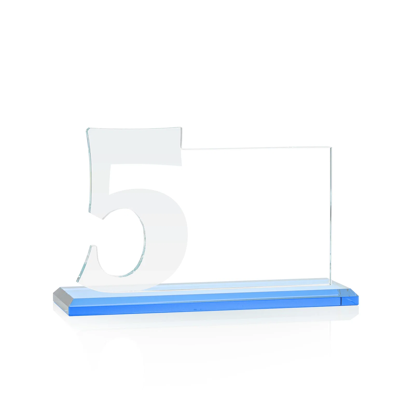Personalized Starfire Crystal Years of Service Award with a Sculpted Number, awards, with your logo for graduation ceremonies