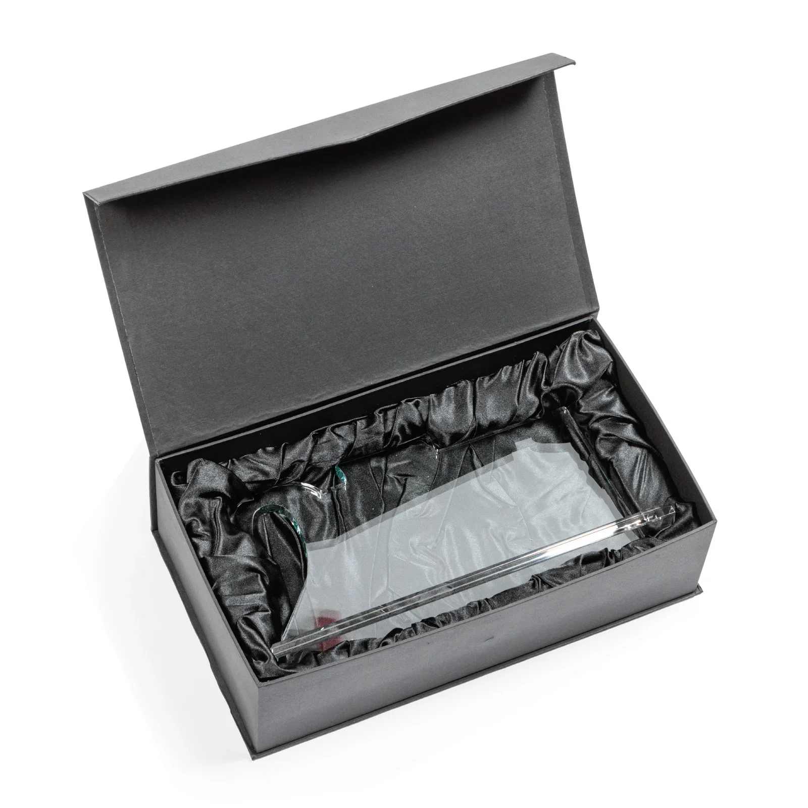 Custom printed Starfire Crystal Years of Service Award with a Sculpted Number, awards for donor appreciation