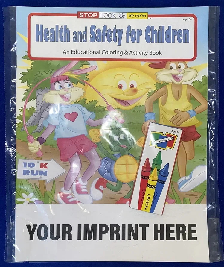 Health and Safety for Children Coloring & Activity Book — view 3