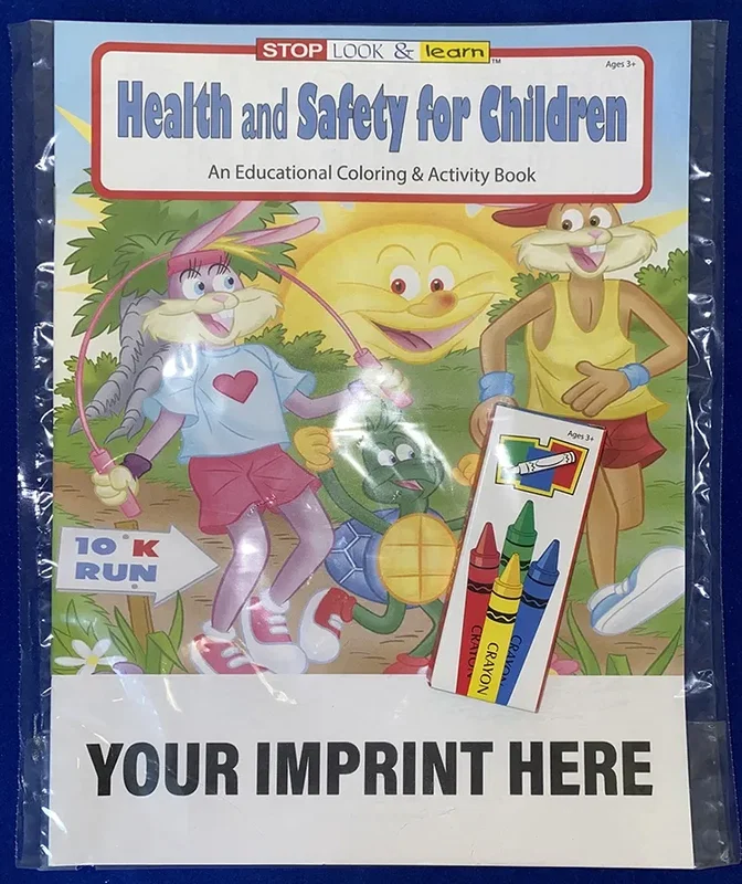 Health and Safety for Children Coloring & Activity Book — view 3