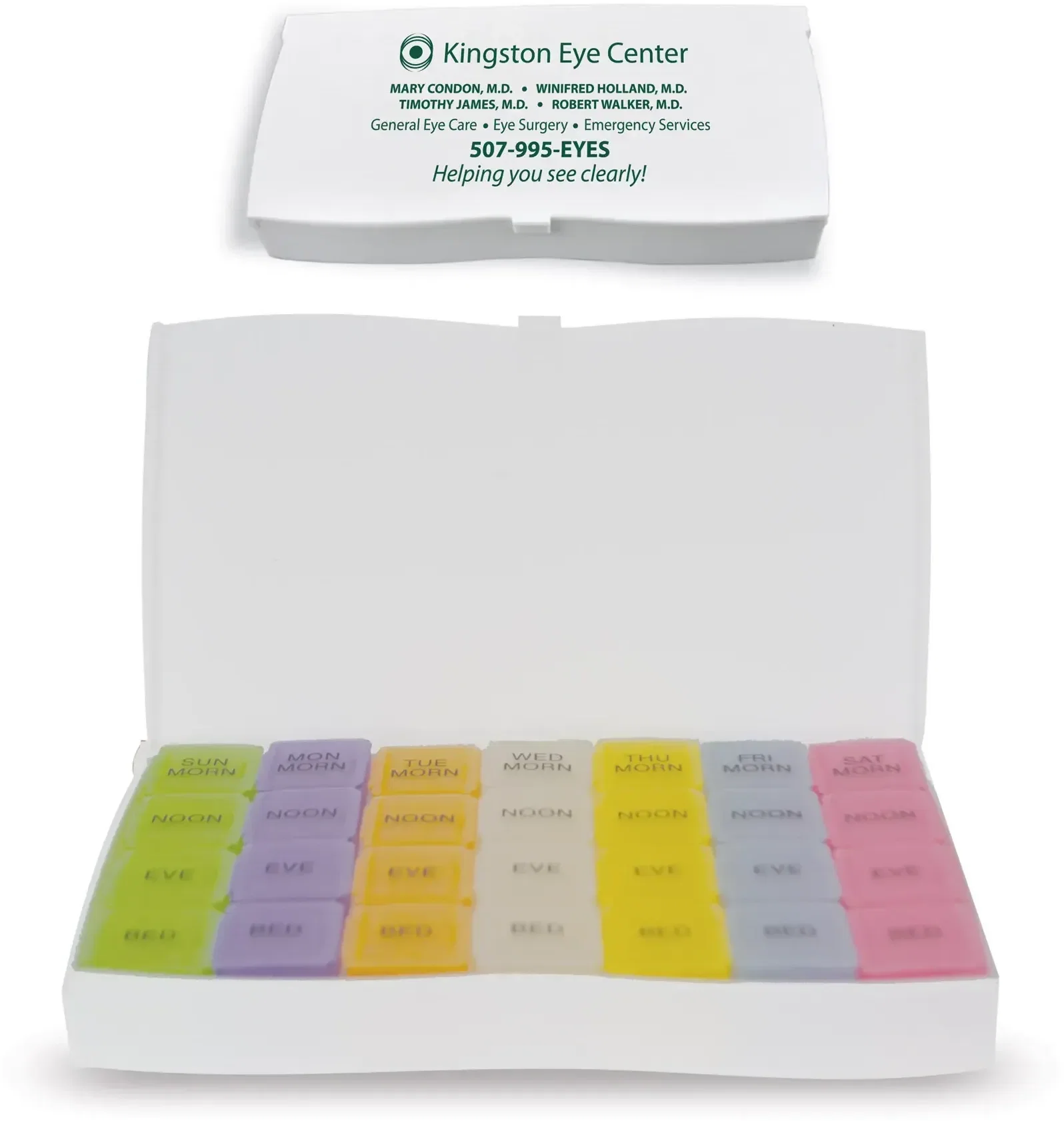 Healthy Trip Large Traveling Medicine Tray custom-printed with a logo — view 2