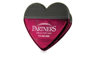Heart Chrome-Magnet Clip