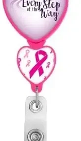Heart Double Up Retractable Badge Reel — view 6