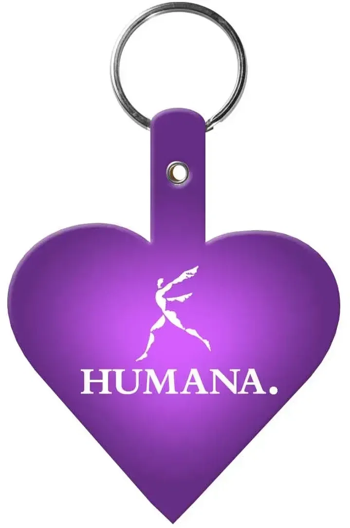 Custom Key Tag - Heart Shape — view 2