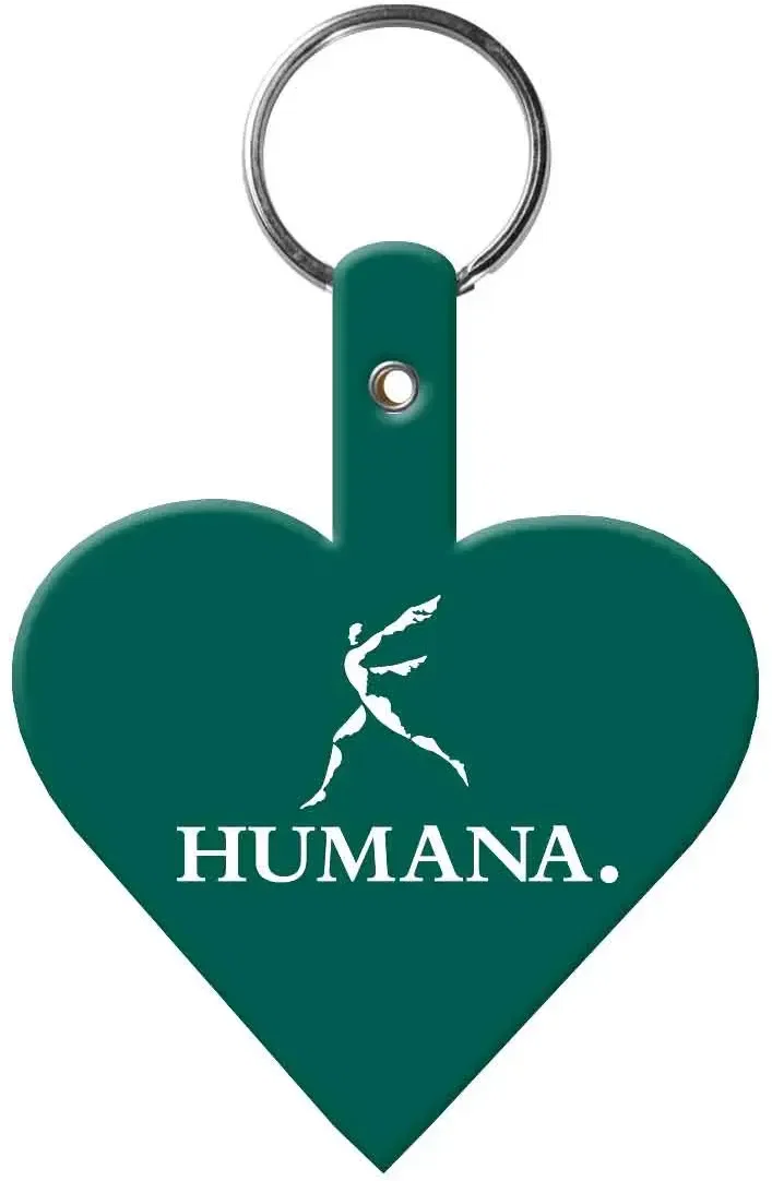 Custom Key Tag - Heart Shape — view 3
