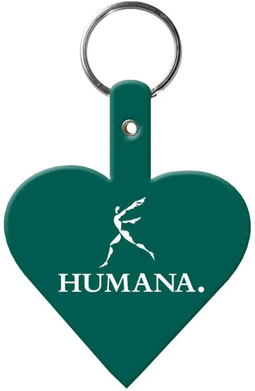 Custom Key Tag - Heart Shape — view 3