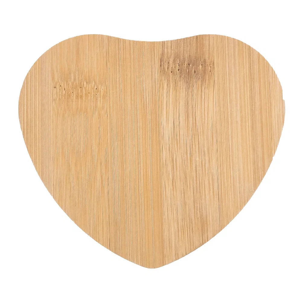 Heart Shape Wooden Coaster — view 2